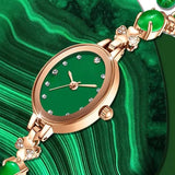 Elegant quartz wrist watch for women - Green